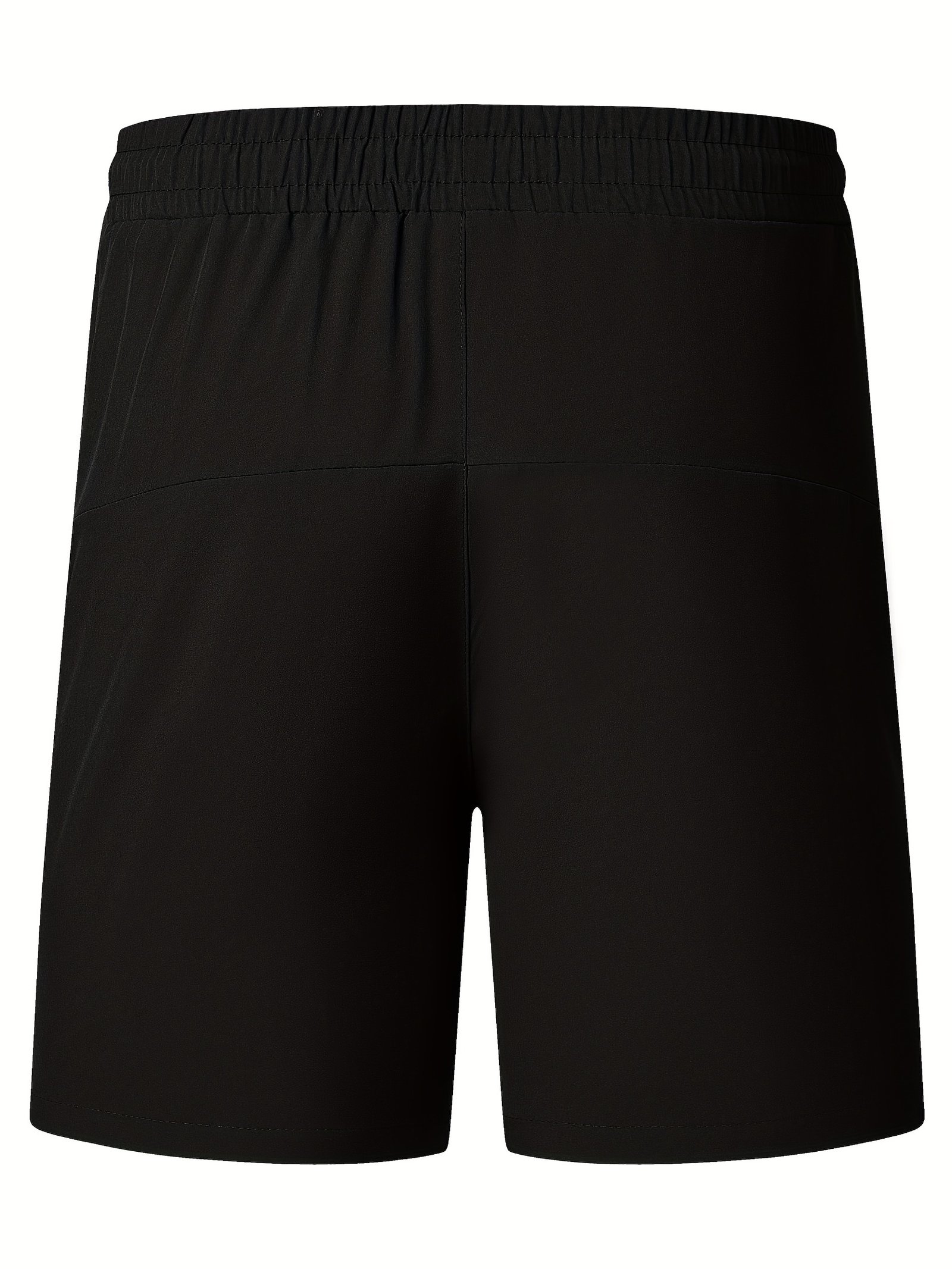 Quick Drying Comfy Active Shorts, Men??s Casual Zipper Pockets Stretch Waist Drawstring Shorts For Summer Gym Workout Training - Image 9