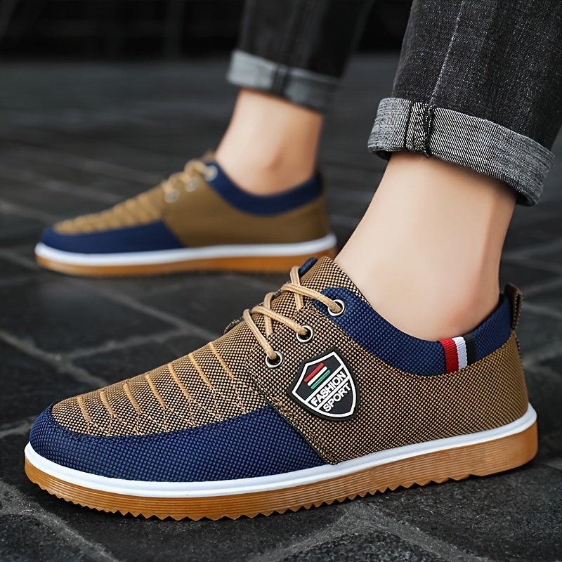 Men??s Canvas Low Top Sneaker Lace-up Classic Casual Walking Shoes - Image 9