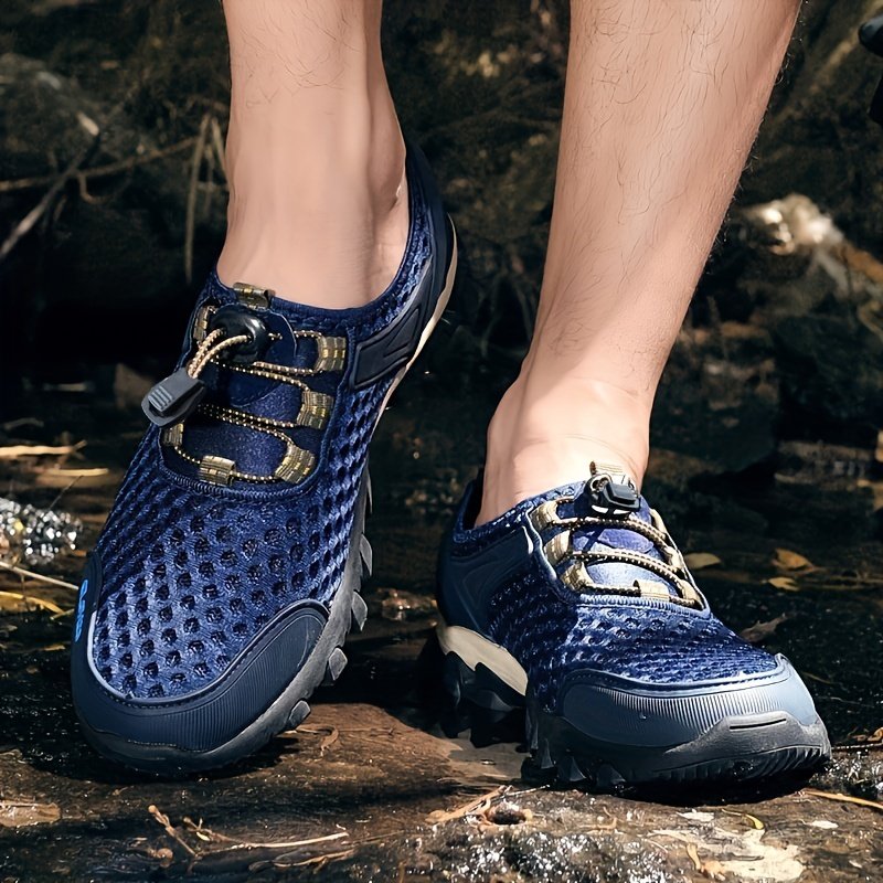 Men??s Lightweight Mesh Sports Shoes, Casual Non-slip Rubber Sole Sneakers For Outdoor Hiking Camping Running Athletic Sports - Image 13
