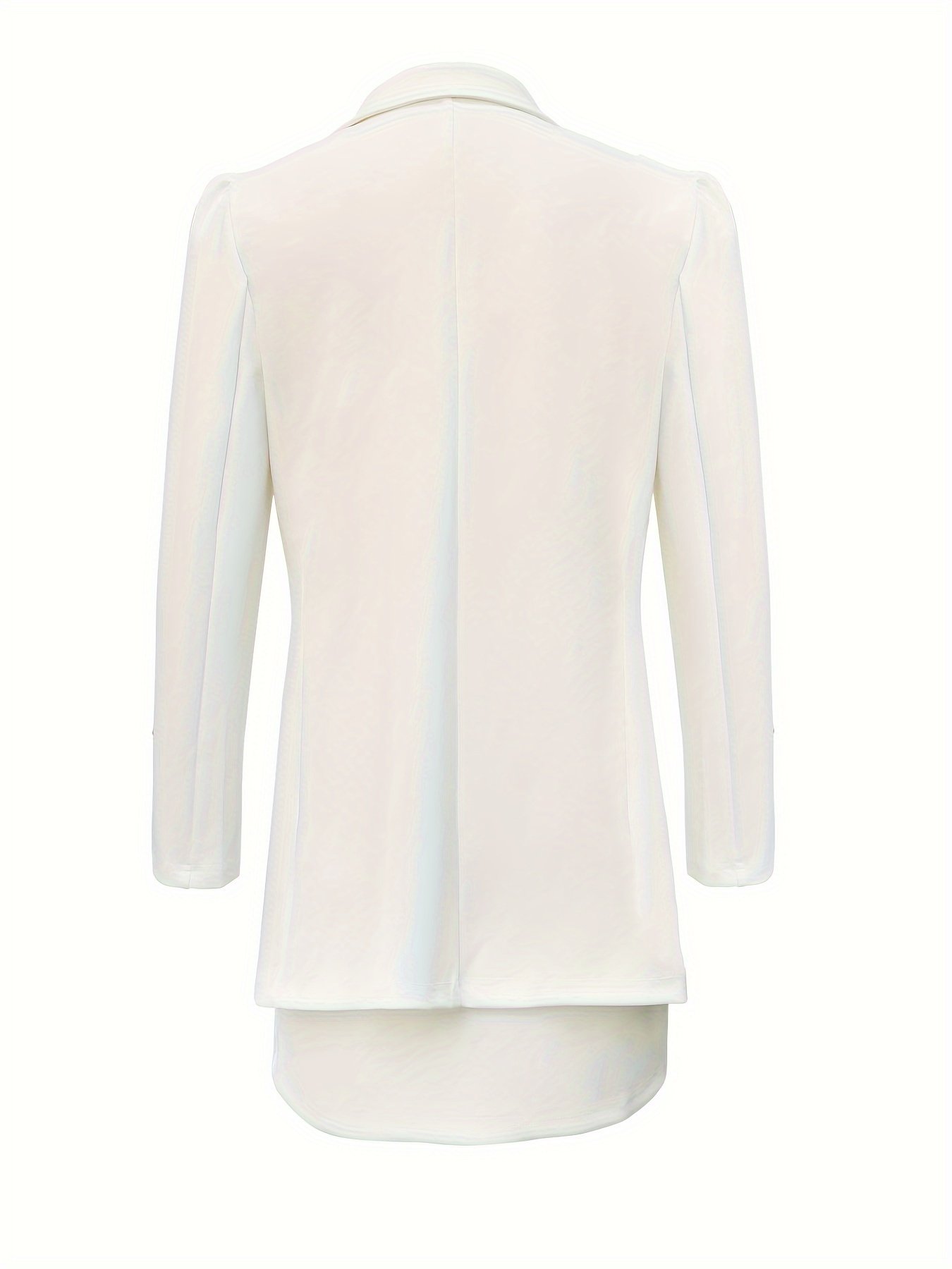 Blazers Two-piece Set, Elegant Solid Long Sleeve Blazers & Mini Skirt, Women??s Clothing - Image 3