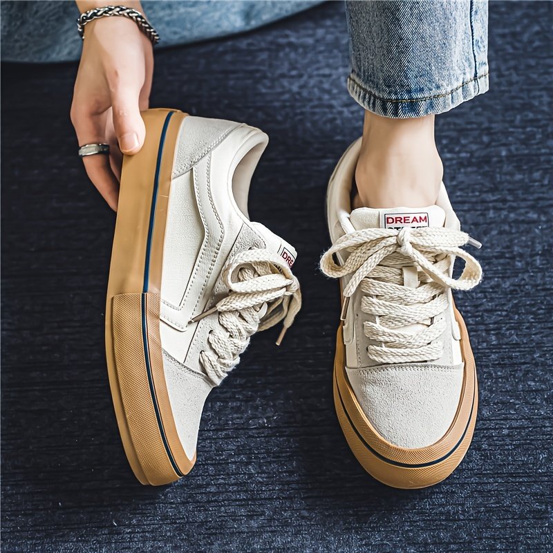 Men??s Classic Striped Trendy Skateboard Shoes Lace Up Non Slip Low Top Comfy Sneakers For Outdoor Walking Jogging Campus Street Holiday All Seasons - Image 12