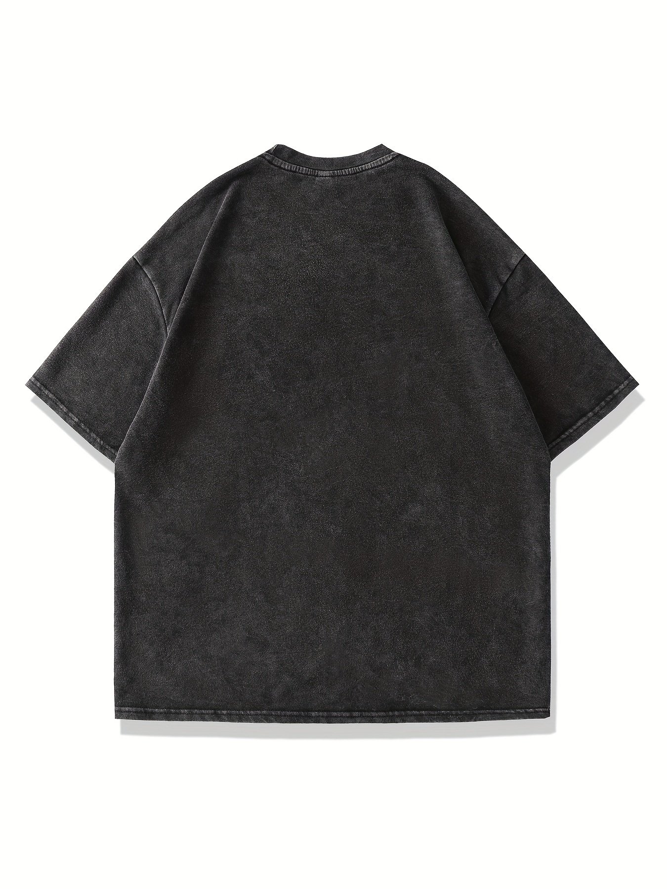 Men??s Los Angeles?? Printed Short-sleeved Drop-shoulder T-shirt Round Neck Top - Image 3