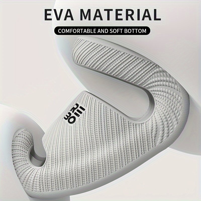 Simple Letter Design Slides, Casual Open Toe Soft Sole Shoes, Comfortable Indoor Home Bathroom Shower Slides - Image 12