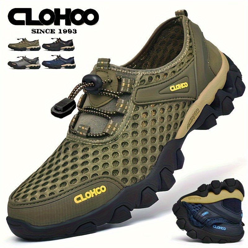 Men??s Lightweight Mesh Sports Shoes, Casual Non-slip Rubber Sole Sneakers For Outdoor Hiking Camping Running Athletic Sports - Image 6