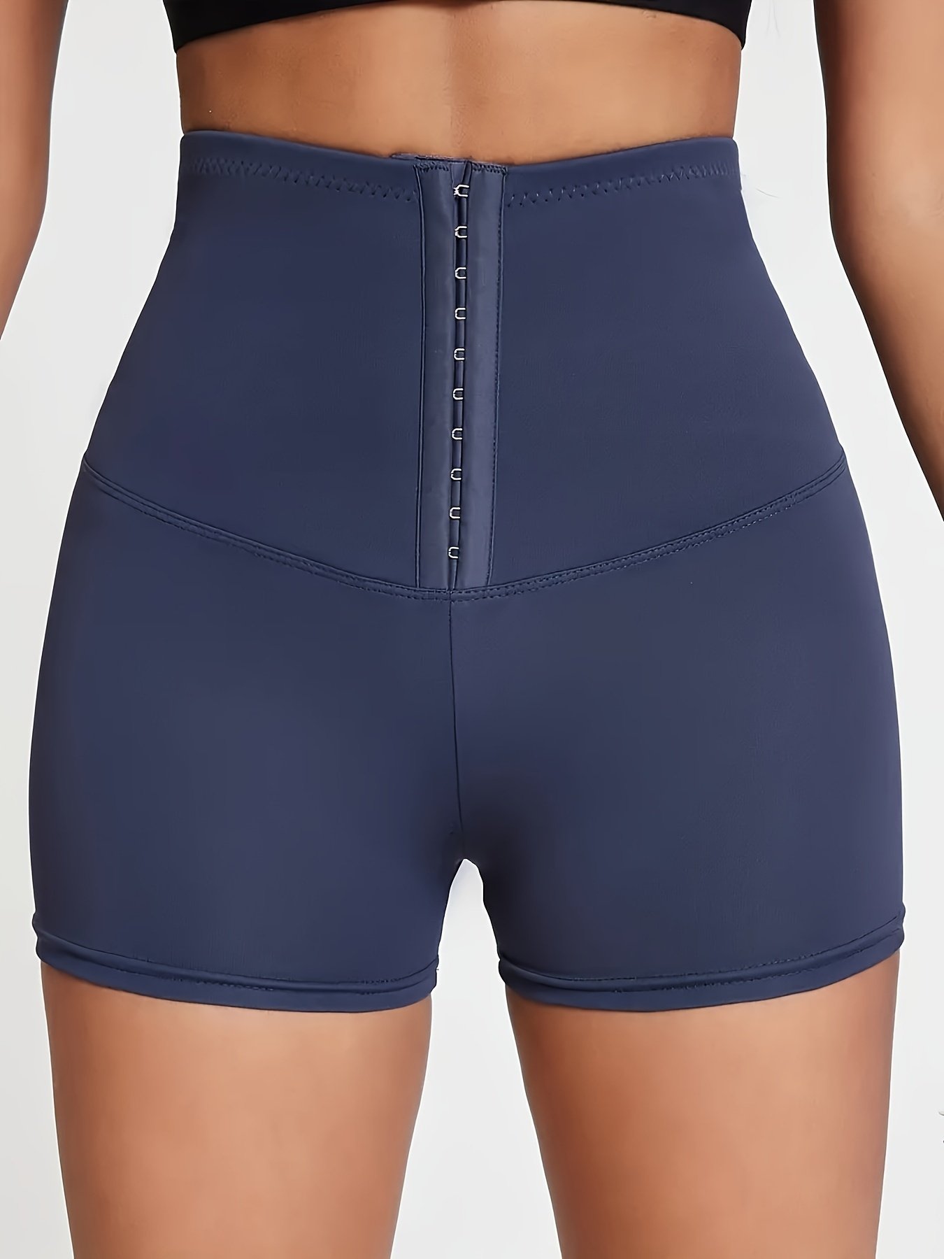 High Waist Versatile Sports Shorts, Slim Fit Adjustable Buckle Fitness Shorts, Women??s Activewear - Image 5