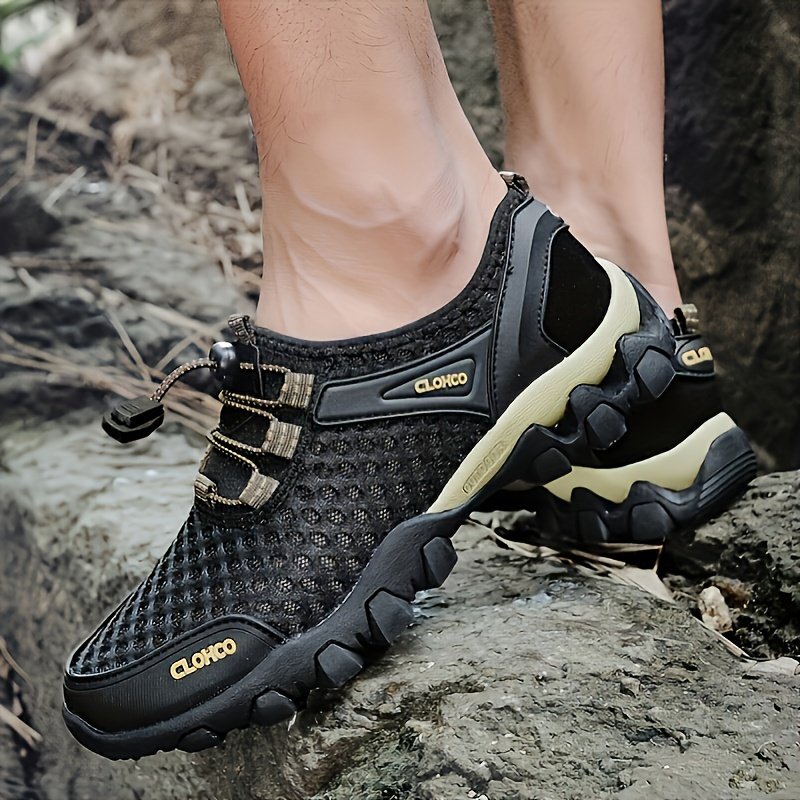 Men??s Lightweight Mesh Sports Shoes, Casual Non-slip Rubber Sole Sneakers For Outdoor Hiking Camping Running Athletic Sports - Image 14