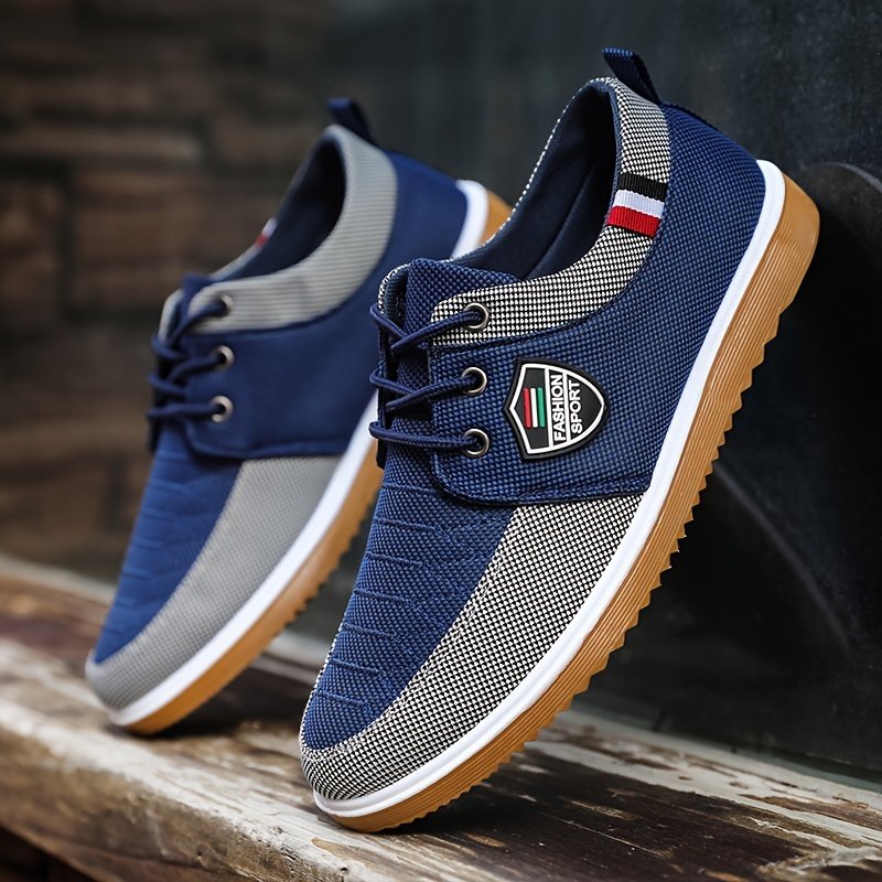 Men??s Canvas Low Top Sneaker Lace-up Classic Casual Walking Shoes - Image 6