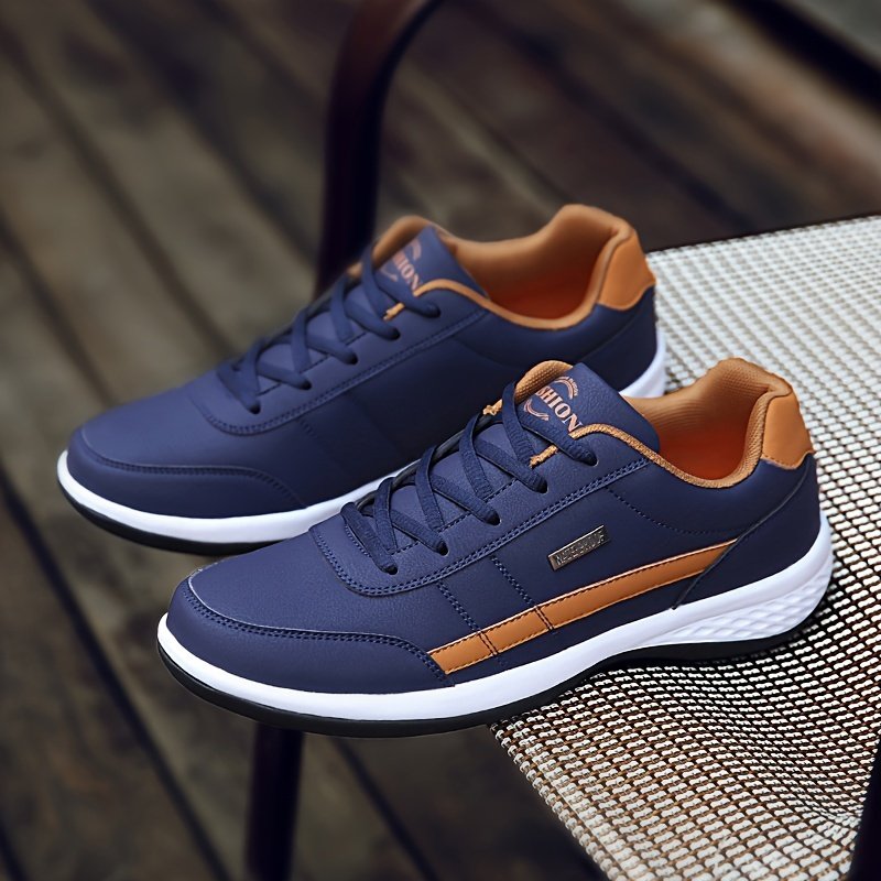 Men??s Casual Comfortable Sneakers, Lightweight Durable Anti-Slip Sneakers, Street Style Trendy Shoes For Daily Wear
