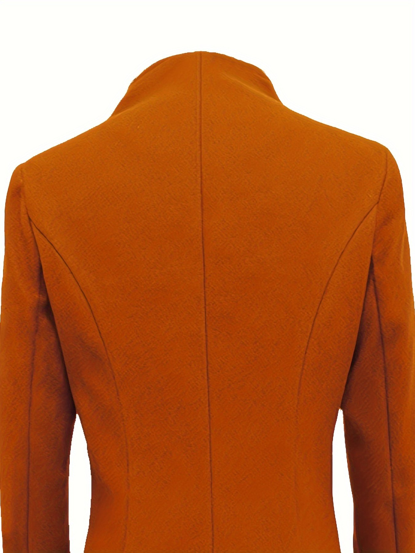 Single Breasted Solid Coat, Elegant Long Sleeve Versatile Outerwear, Women??s Clothing - Image 13