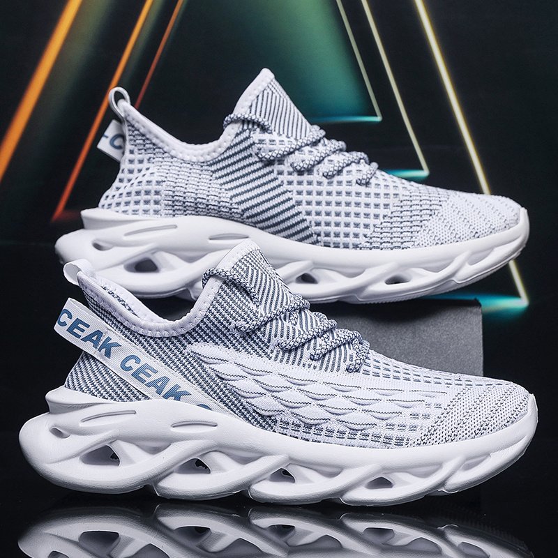Men??s Blade Sneakers, Breathable Shock Absorption Running Shoes Lightweight Non-Slip Shoes For Jogging Tennis Gym, Walking Sneakers, Athletic Shoes - Image 3