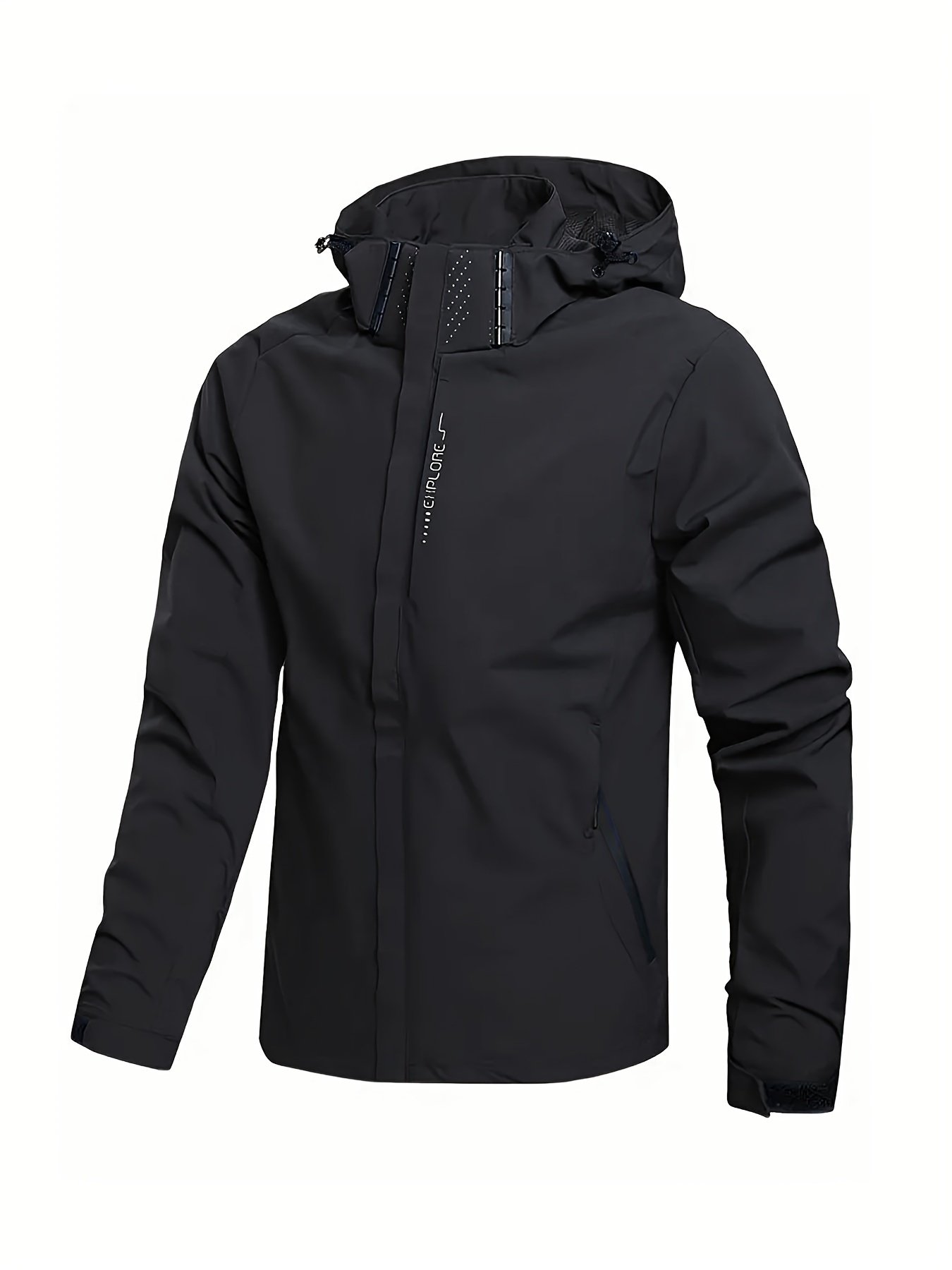 Men??s Casual Hooded Waterproof Windbreaker Jacket Coat Regular Fit Coat For Spring Autumn Outdoors Hiking