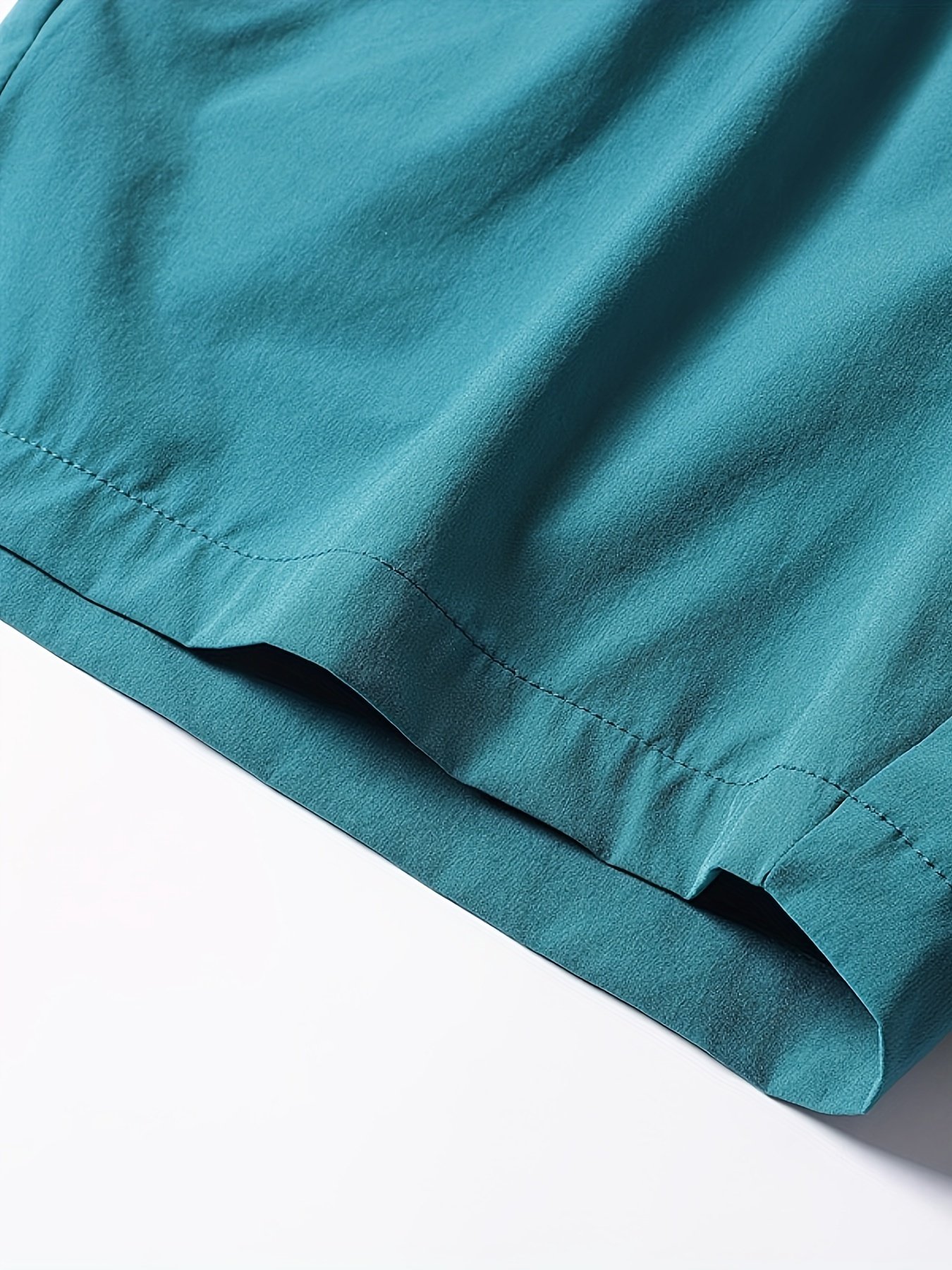 Men??s Solid Drawstring Casual Shorts With Pockets, Summer Sports, Summer Daily, Gym, Running - Image 10