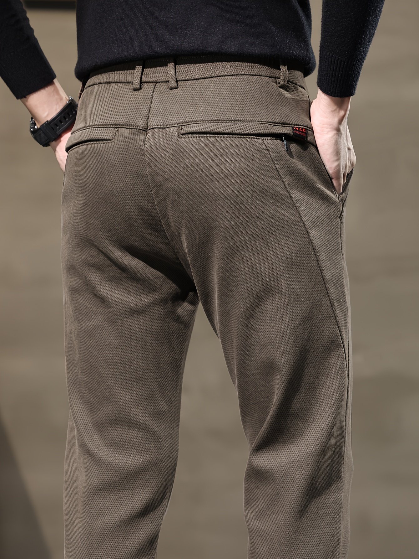 Men??s Semi-formal Skinny Pants For Fall Winter Business - Image 8
