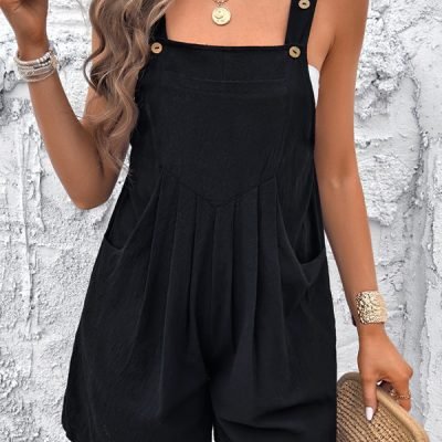 Solid Color Loose Style Rompers
