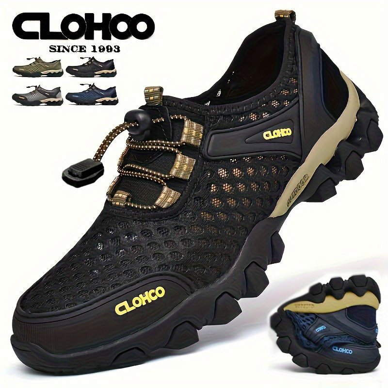 Men??s Lightweight Mesh Sports Shoes, Casual Non-slip Rubber Sole Sneakers For Outdoor Hiking Camping Running Athletic Sports - Image 8