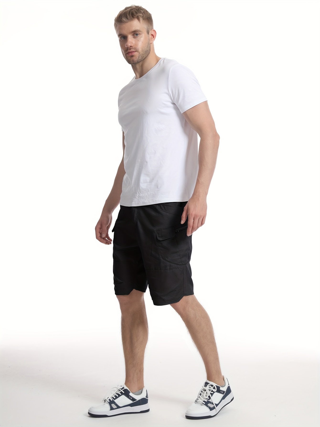 Men??s Multi Pockets Waterproof Tactical Shorts, Lightweight Quick Drying Breathable Cargo Shorts - Image 6