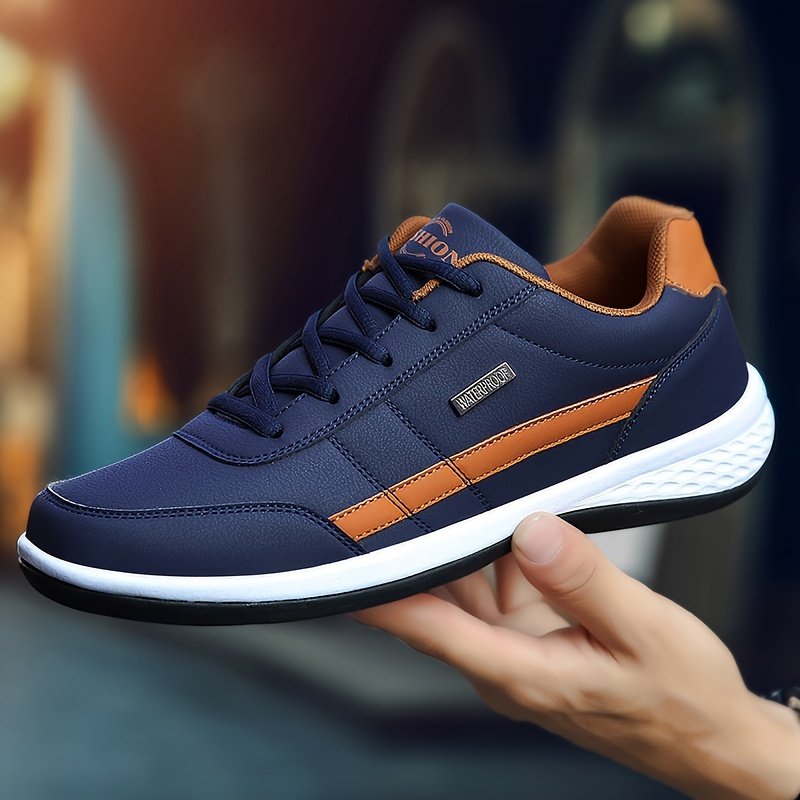 Men??s Casual Comfortable Sneakers, Lightweight Durable Anti-Slip Sneakers, Street Style Trendy Shoes For Daily Wear - Image 5