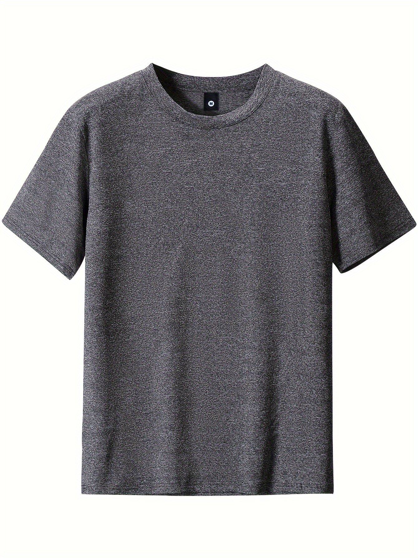 Men??s Fashion 5pcs Sports T-shirt, Casual Stretch Round Neck Tee Shirt For Summer - Image 7