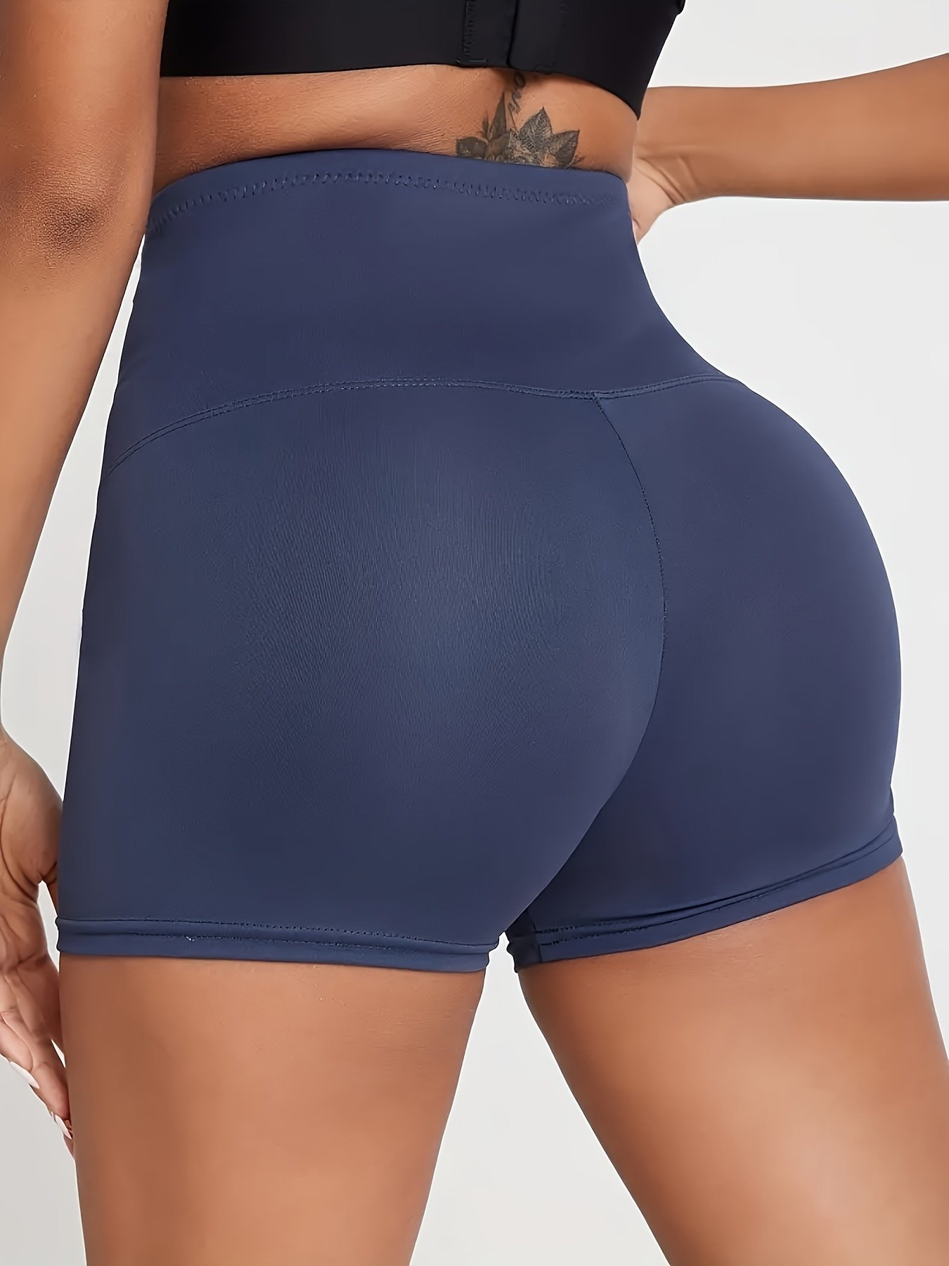 High Waist Versatile Sports Shorts, Slim Fit Adjustable Buckle Fitness Shorts, Women??s Activewear - Image 8