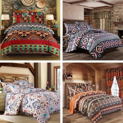 2/3-Piece Native Aztec Ethnic Pattern Duvet Cover Set