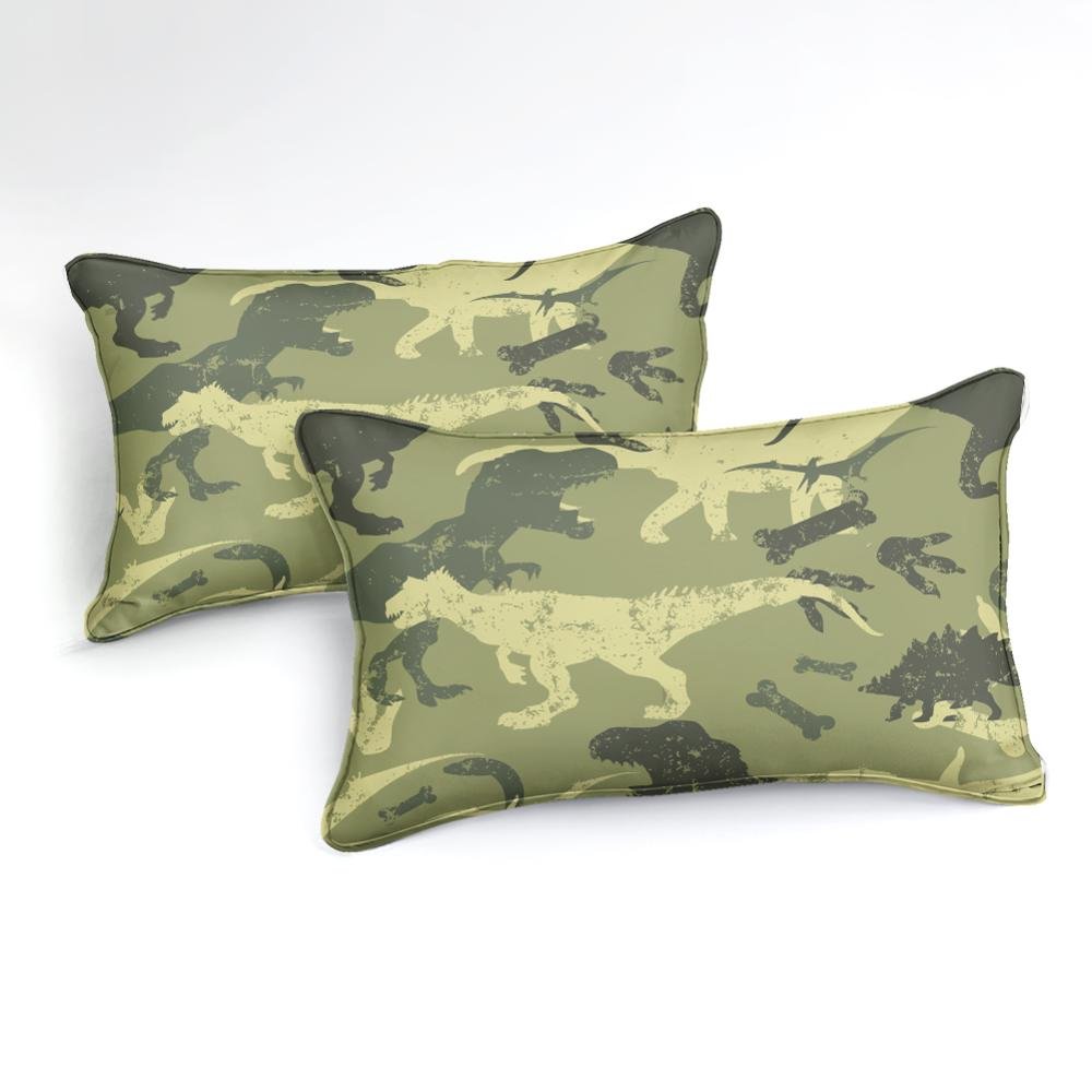 2/3-Piece Camouflage Dinosaur Print Duvet Cover Set - Image 2