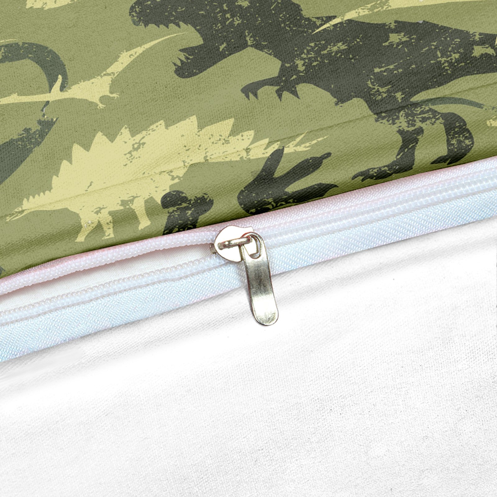 2/3-Piece Camouflage Dinosaur Print Duvet Cover Set - Image 3