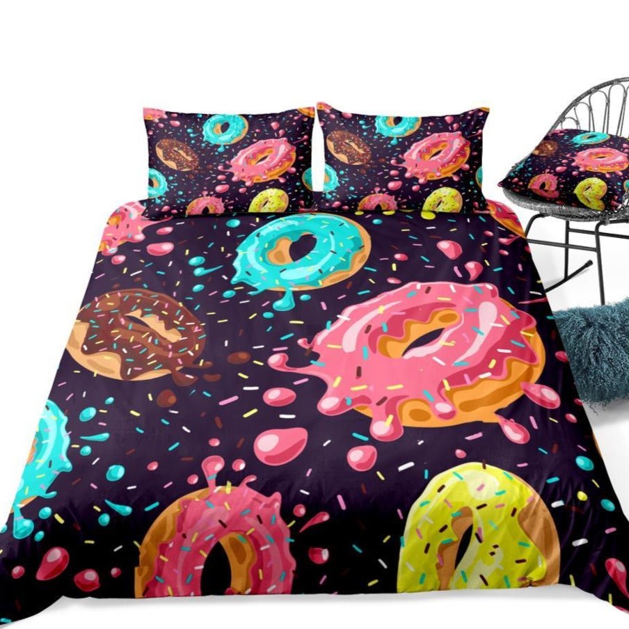 2/3-Piece Exploding Sprinkle Donut Duvet Cover Set - Image 4