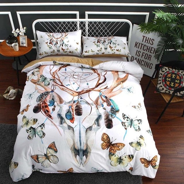 2/3-Piece Multi-Color Dreamcatcher Duvet Cover Bedding Set - Image 8