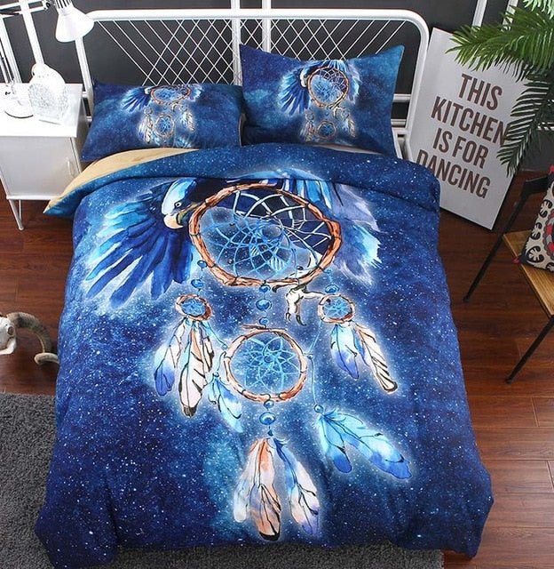 2/3-Piece Multi-Color Dreamcatcher Duvet Cover Bedding Set - Image 12