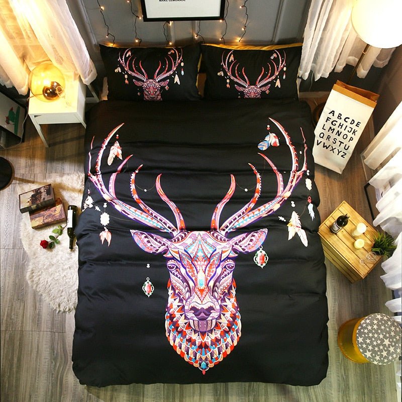 2/3-Piece Bohemian Animal Print Duvet Cover Set - Image 8