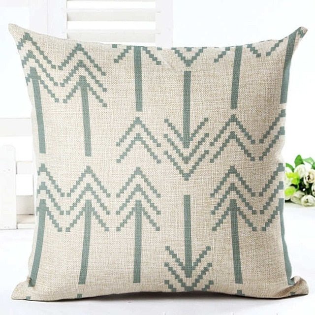 18?? Geometric Nordic Arrow Pattern Throw Pillow Cover - Image 10