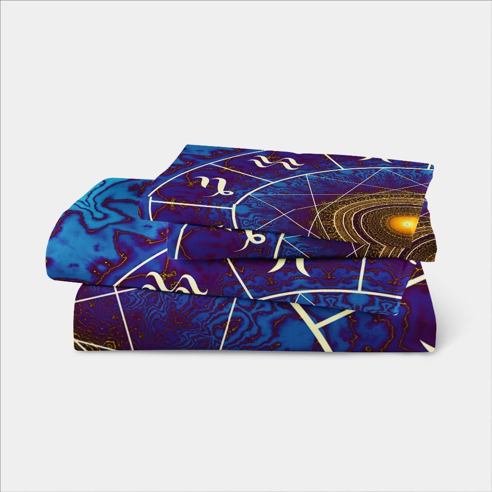 3-Piece Zodiac Constellation Chart Duvet Bedding Set - Image 5