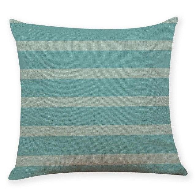18?? Blue / Green Geometric Pattern Throw Pillow Cover - Image 10